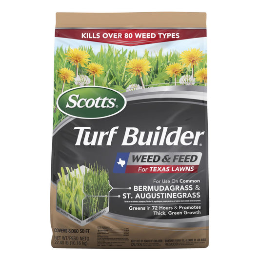  Scotts Turf Builder Weed & Feed Lawn Fertilizer For Multiple Grass Types 8000 Sq Ft