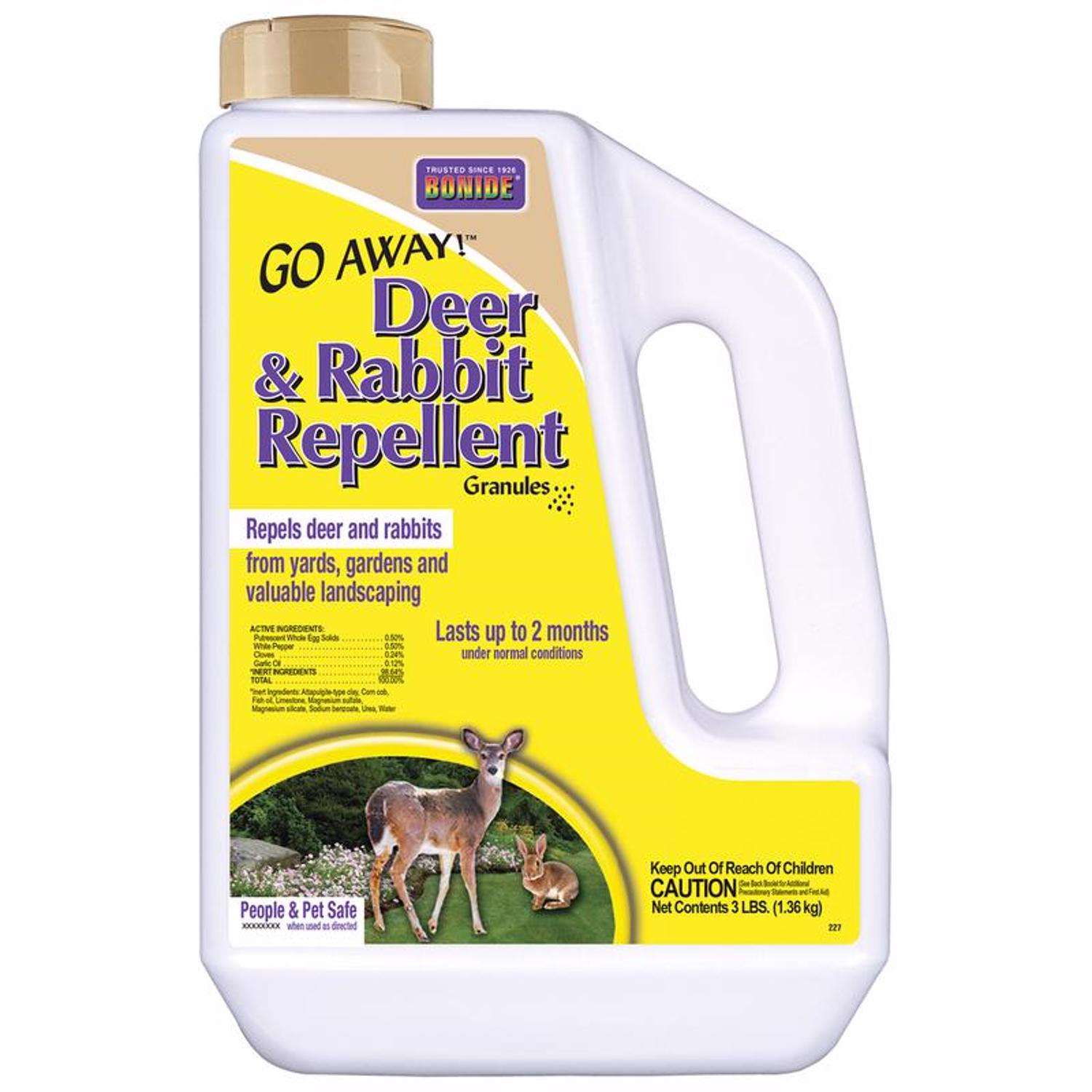  Bonide Go Away Animal Repellent Granules For Deer And Rabbits 3 Lb