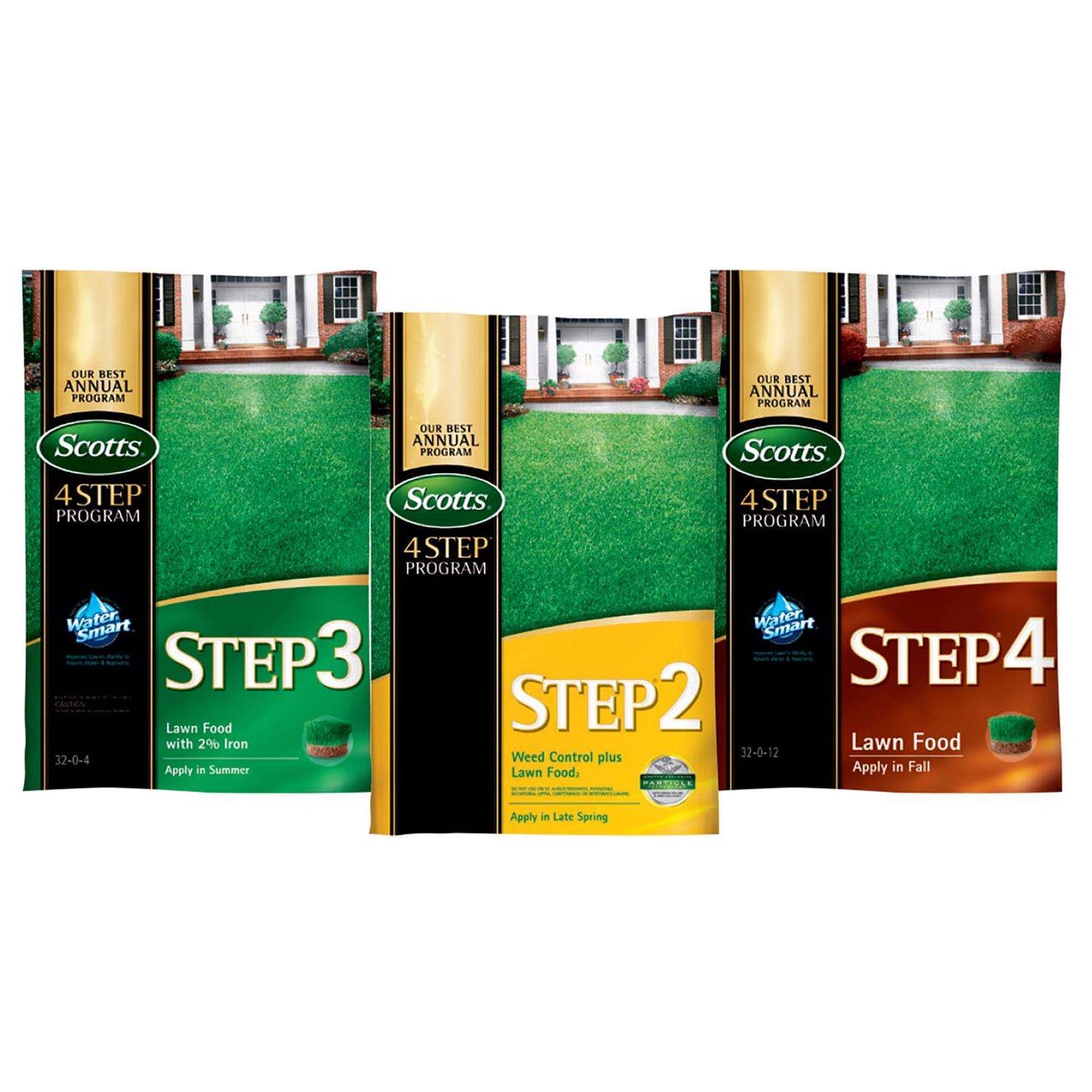  Scotts 3 Step Annual Program Lawn Fertilizer For All Grasses 15000 Sq Ft