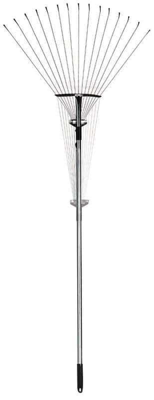  Bond 69 In. 15 Tine Steel Adjustable Rake Steel Handle