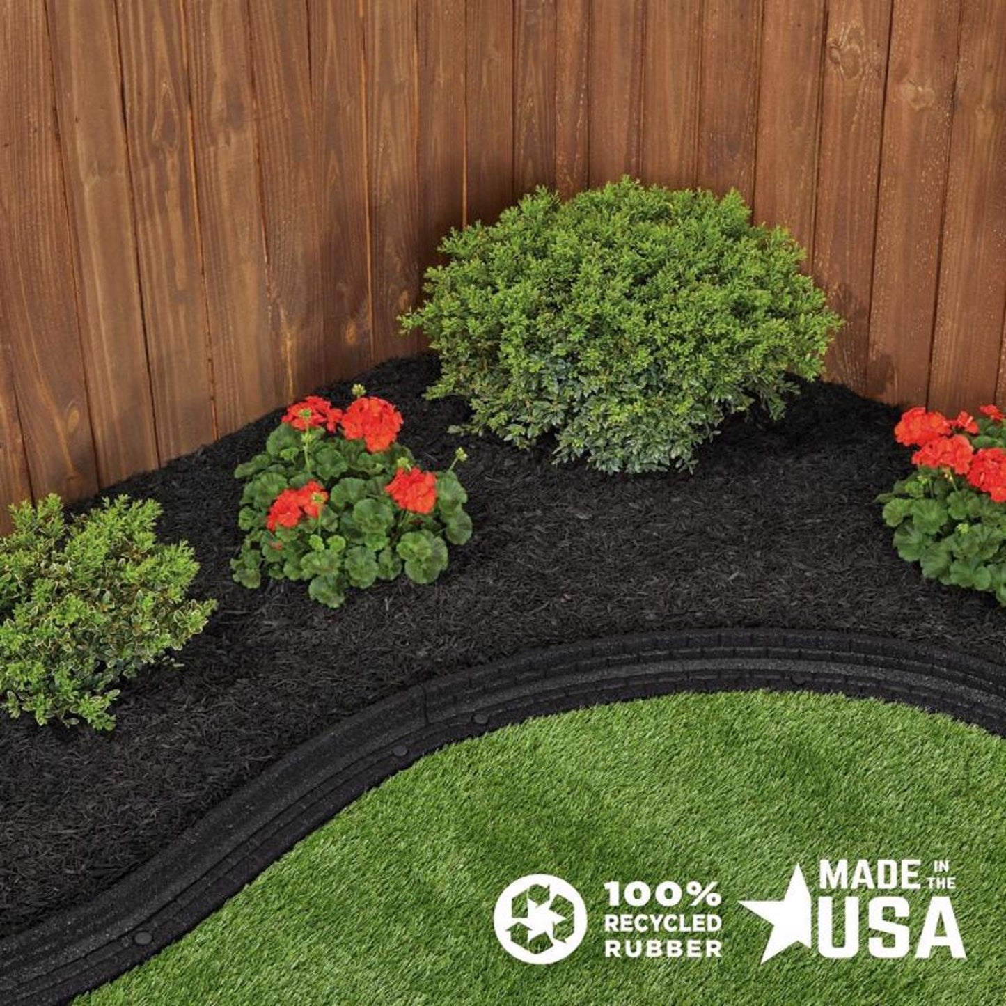  Ground Smart Black Shredded Rubber Mulch 0.8 Cu Ft