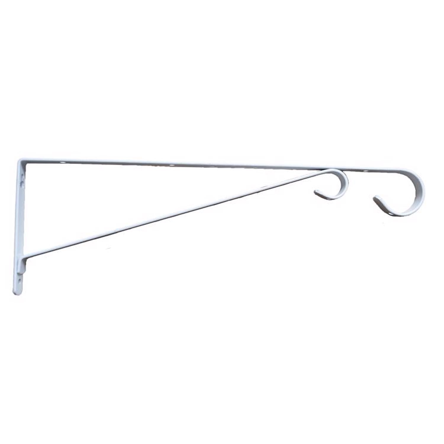  Living Accents White Steel 15 In. H Straight W/ Loop Plant Hook 1 Pk