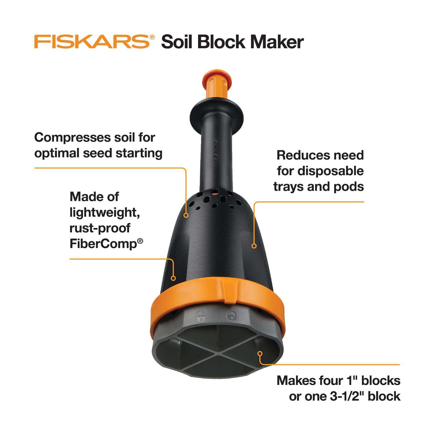  Fiskars 12 In. Soil Block Maker
