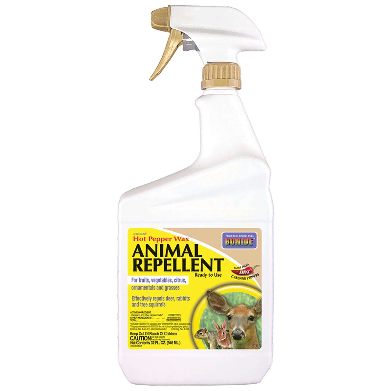  Bonide Hot Pepper Wax Animal Repellent Spray For Most Animal Types 32 Oz