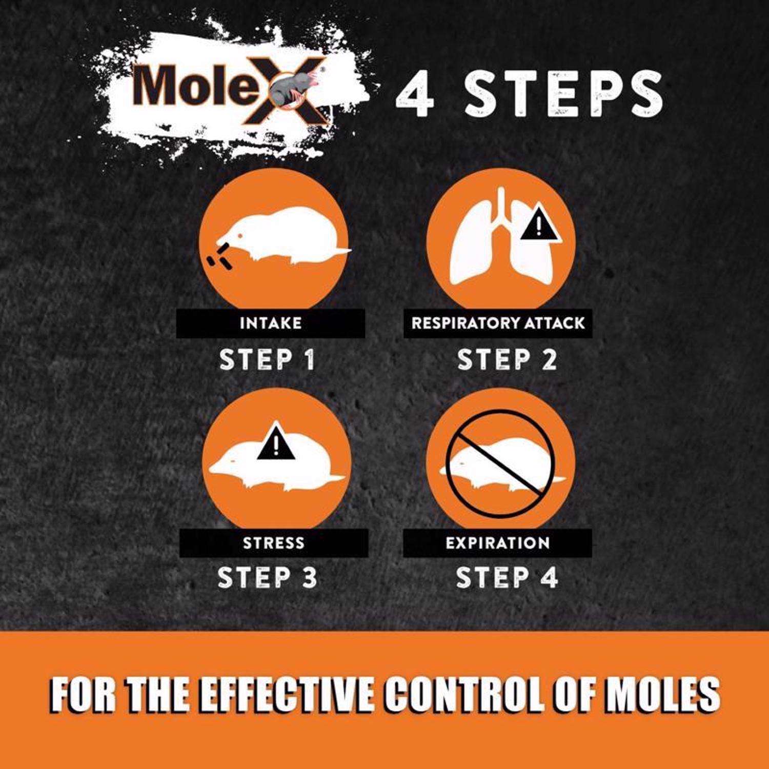  MoleX Non-Toxic Bait Pellets For Moles 8 Oz 1 Pk