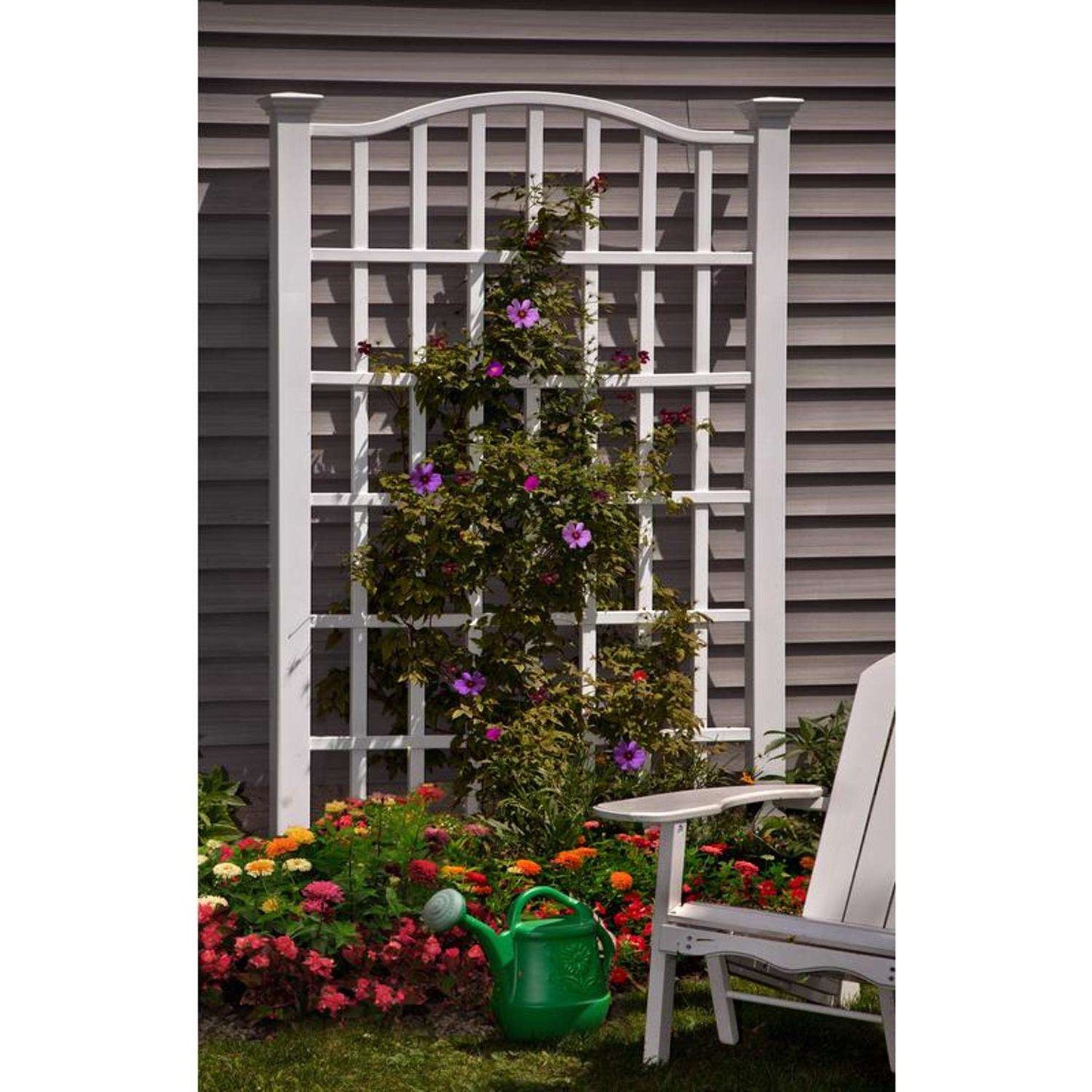  Vita Grande 96 In. H White Vinyl Garden Trellis