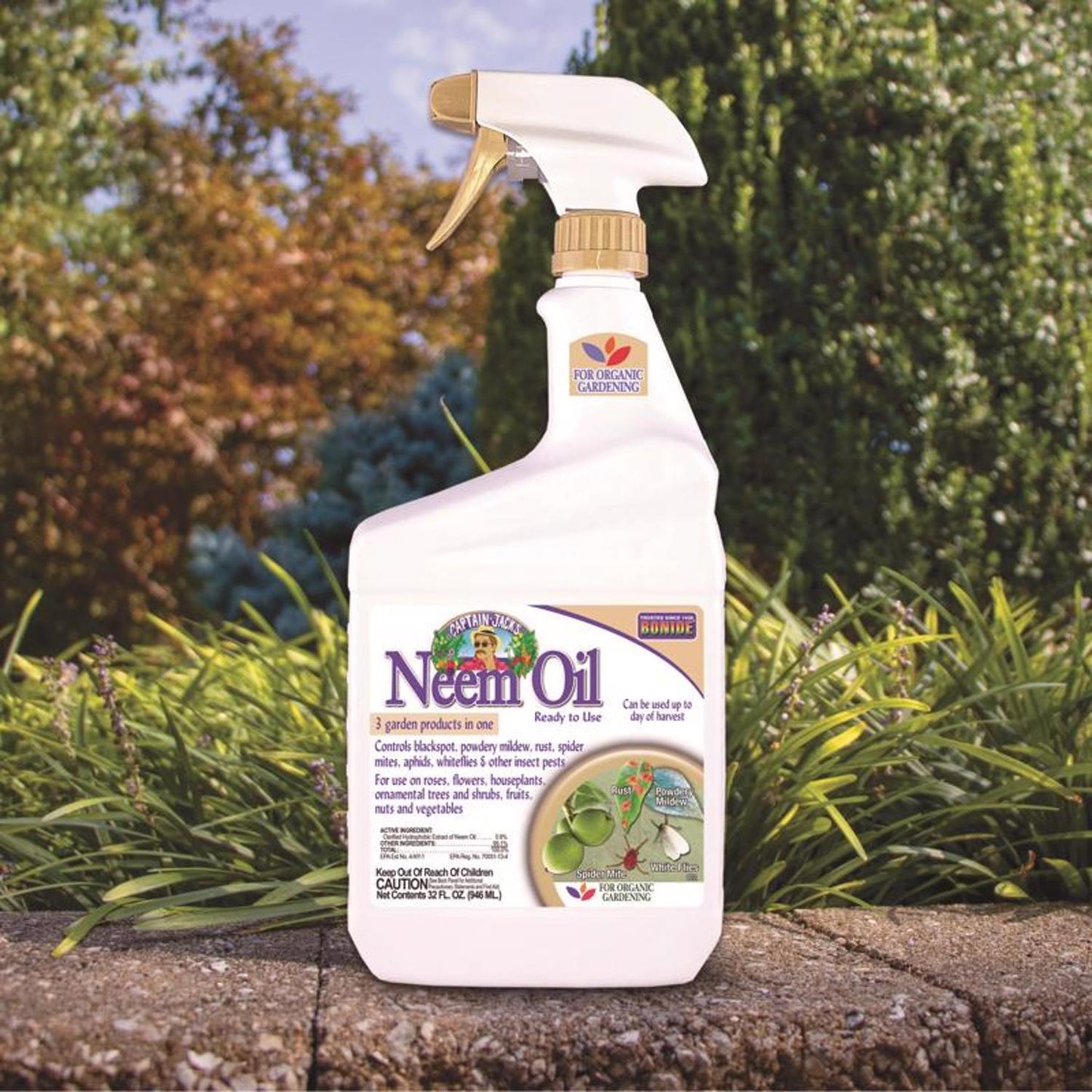  Bonide Captain Jacks Neem Oil Organic Fungicide/Insecticide/Miticide Liquid 32 Oz