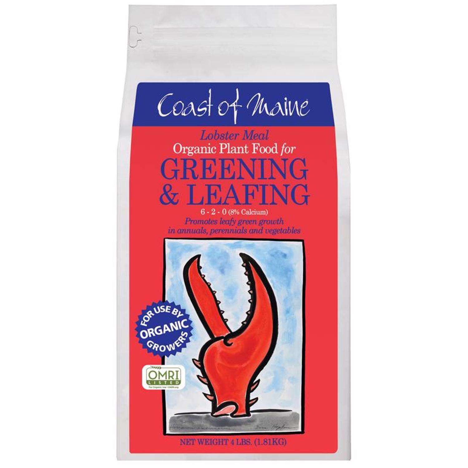  Coast Of Maine Greening & Leafing Organic Granules All Purpose Plant Food 4 Lb