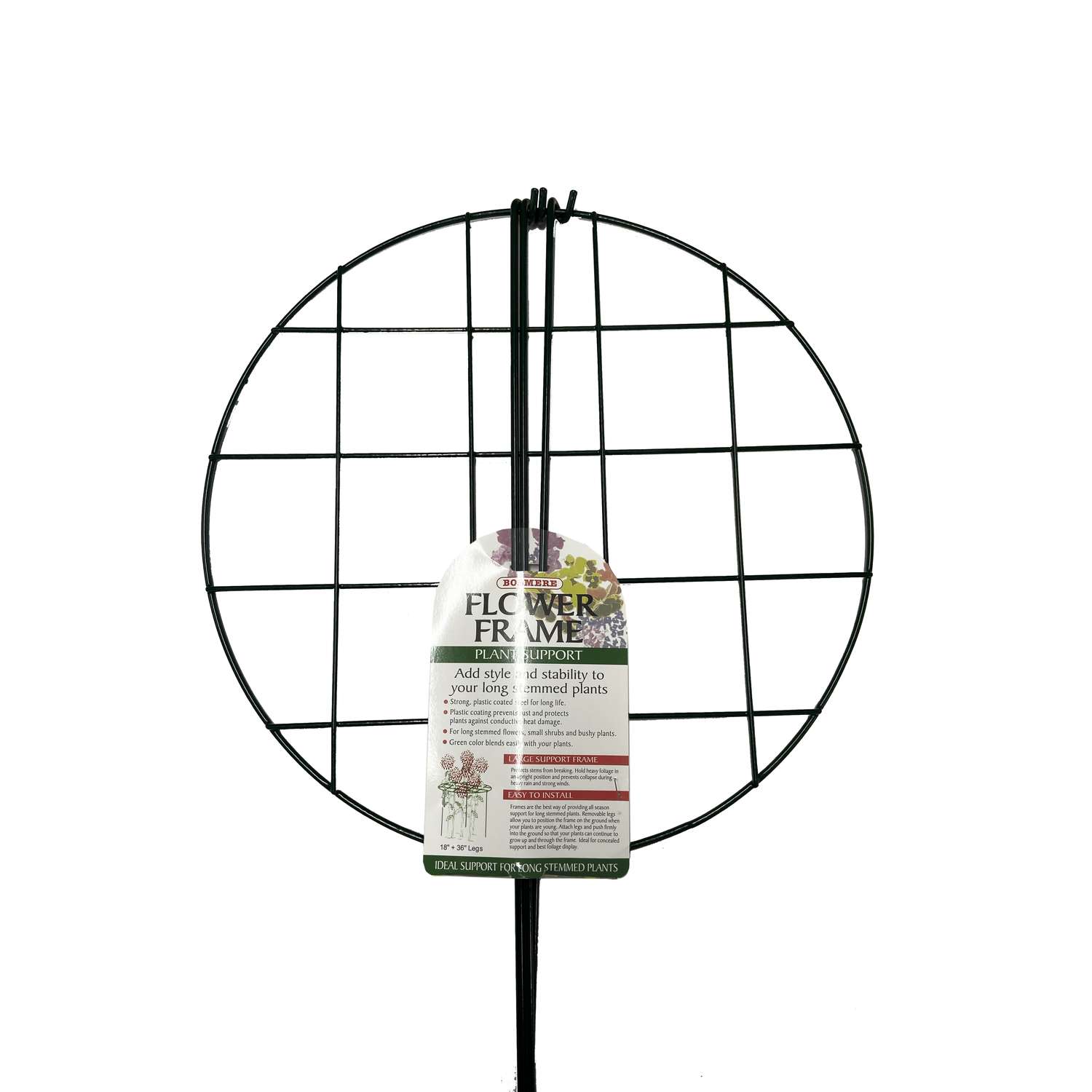  Bosmere 18 In. H Green Coated Wire Plant Support