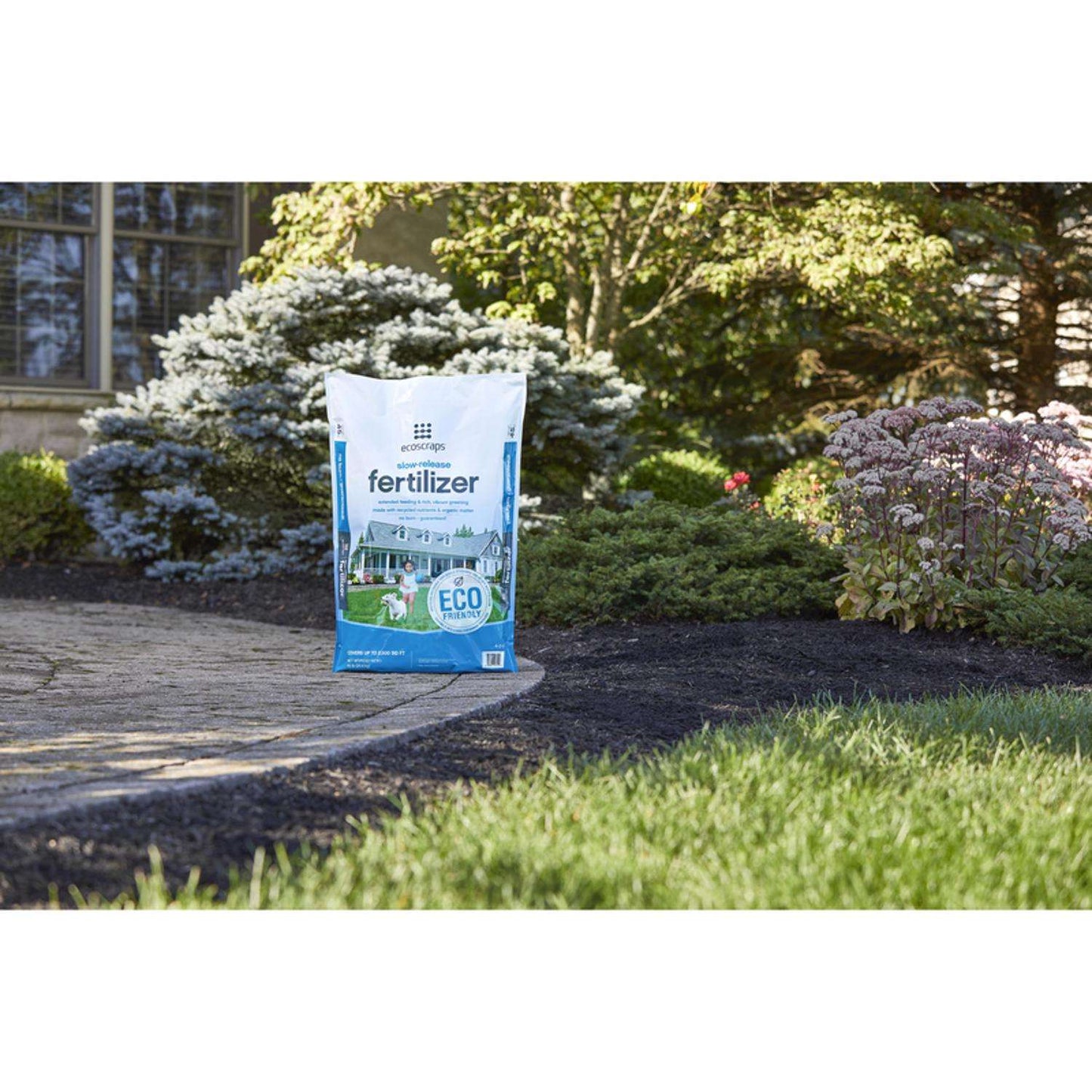  EcoScraps Slow-Release Nitrogen Lawn Fertilizer For All Grasses 2500 Sq Ft