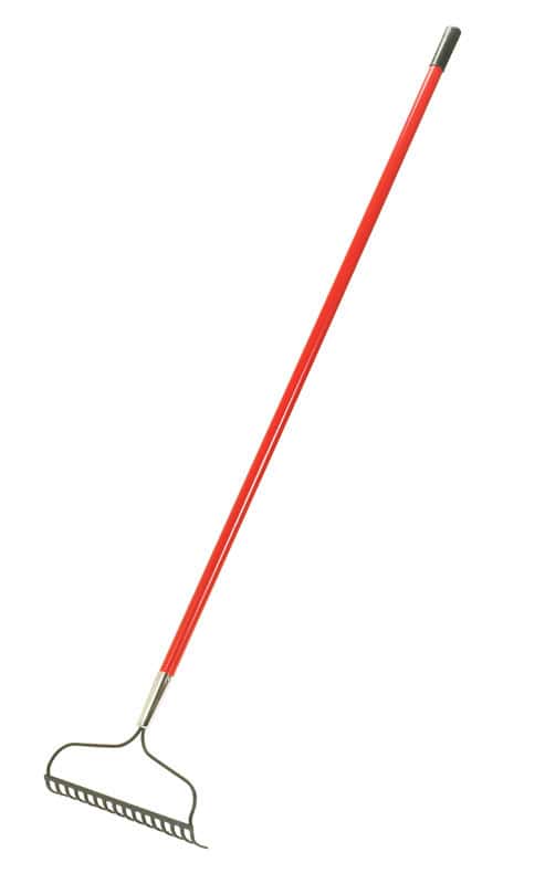  Ace 57 In. 16 Tine Steel Bow Rake Fiberglass Handle