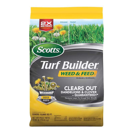  Scotts Turf Builder Weed & Feed Lawn Fertilizer For Multiple Grass Types 15000 Sq Ft