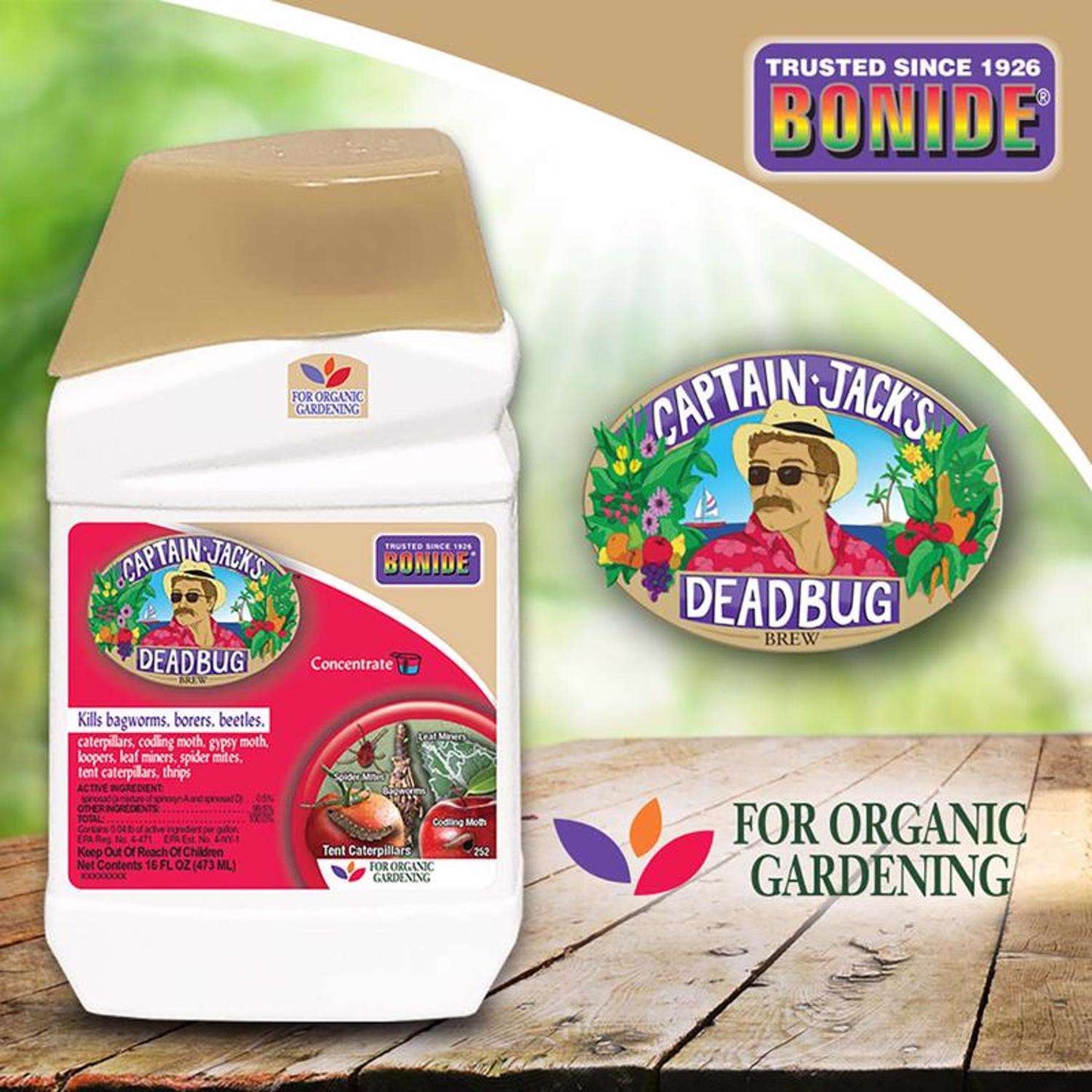  Bonide Captain Jacks Deadbug Brew Organic Insect Killer Liquid Concentrate 16 Oz