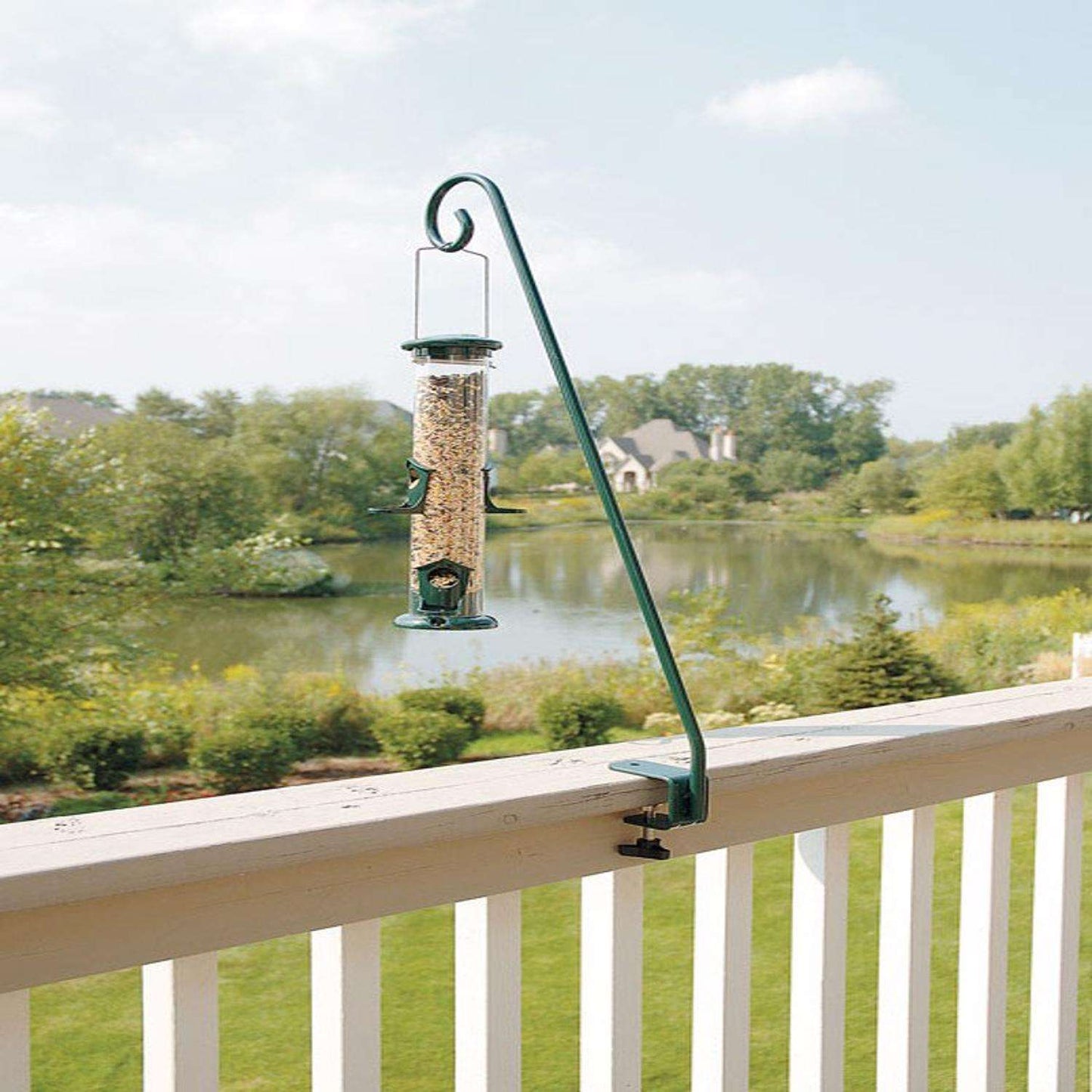  Audubon Green Steel 32.4 In. H Hang Bird Feeders Plant Bracket 1 Pk
