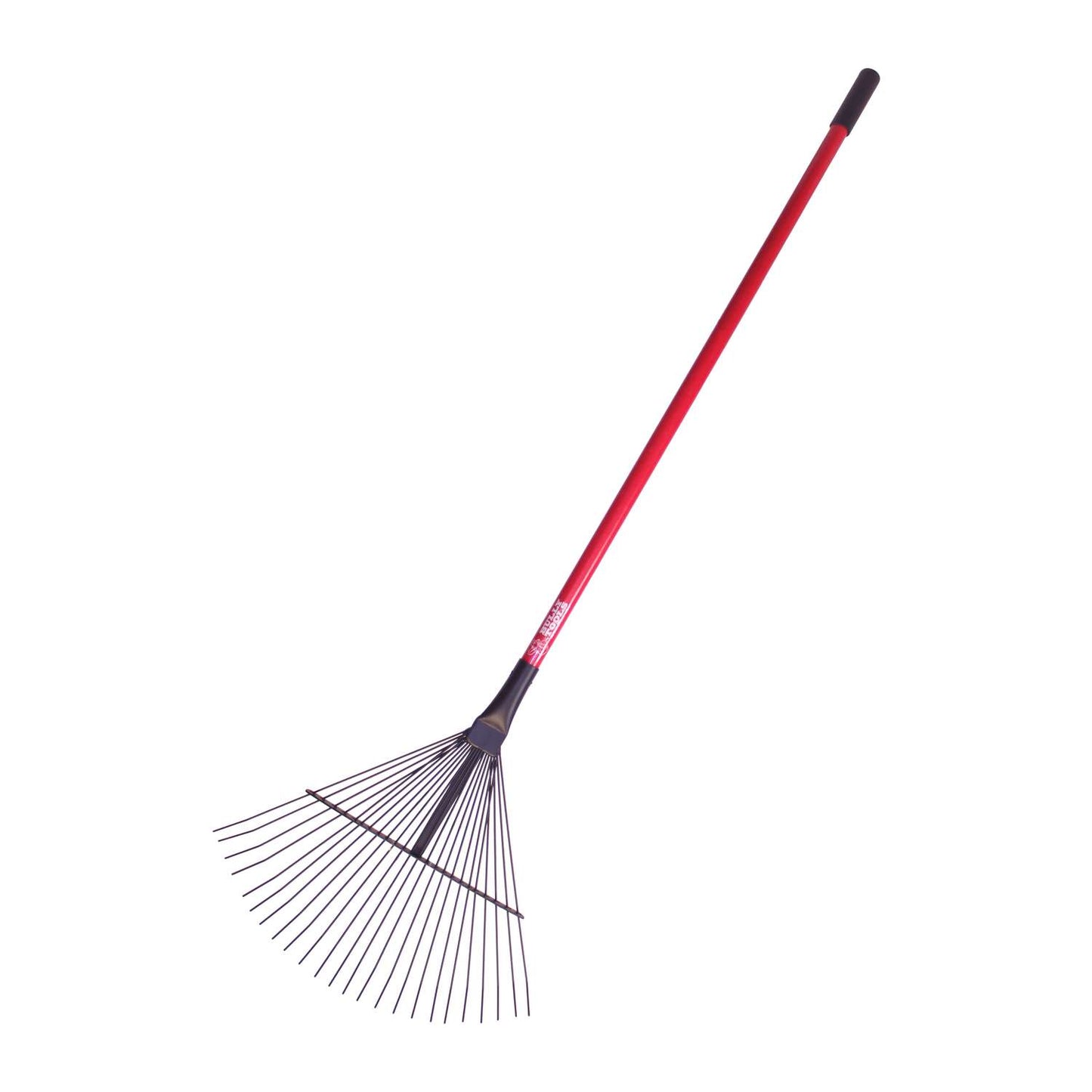  Bully Tools 68 In. 24 Tine Steel Leaf Rake Fiberglass Handle