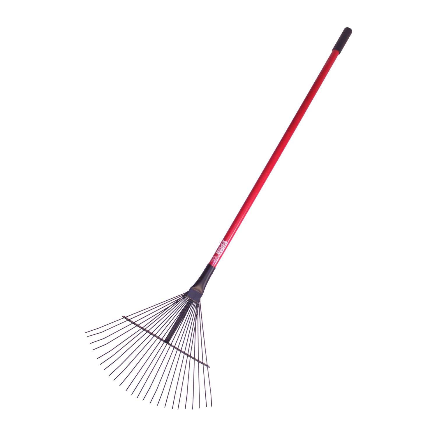  Bully Tools 68 In. 24 Tine Steel Leaf Rake Fiberglass Handle