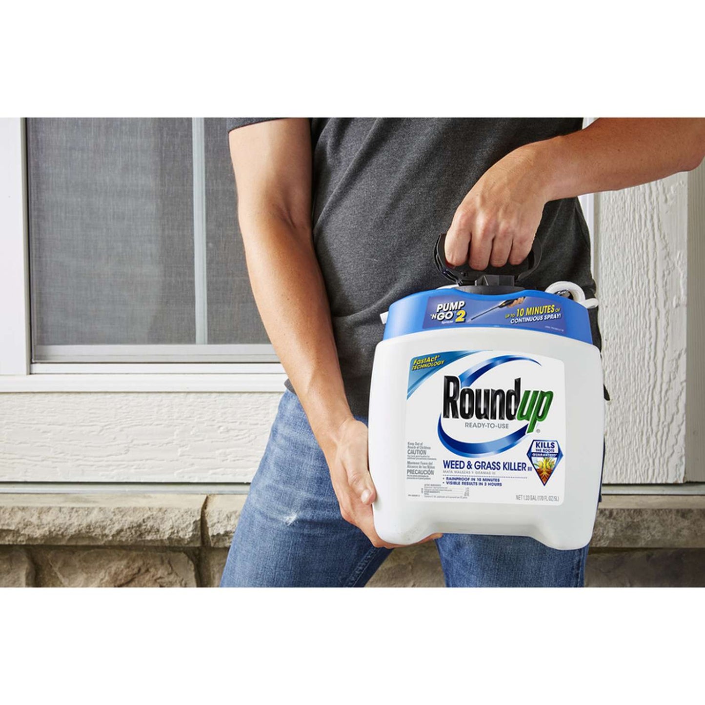  Roundup Fast Act Technology Weed And Grass Killer RTU Liquid 1.33 Gal