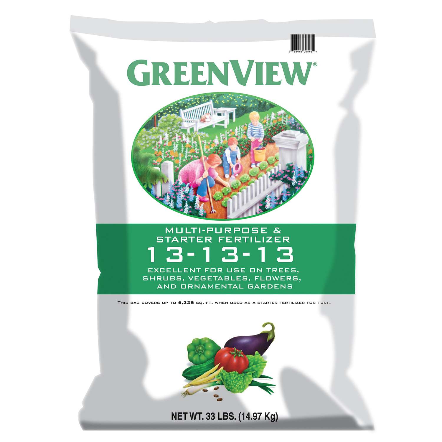  GreenView Fruits/Vegetables 13-13-13 Fertilizer 33 Lb