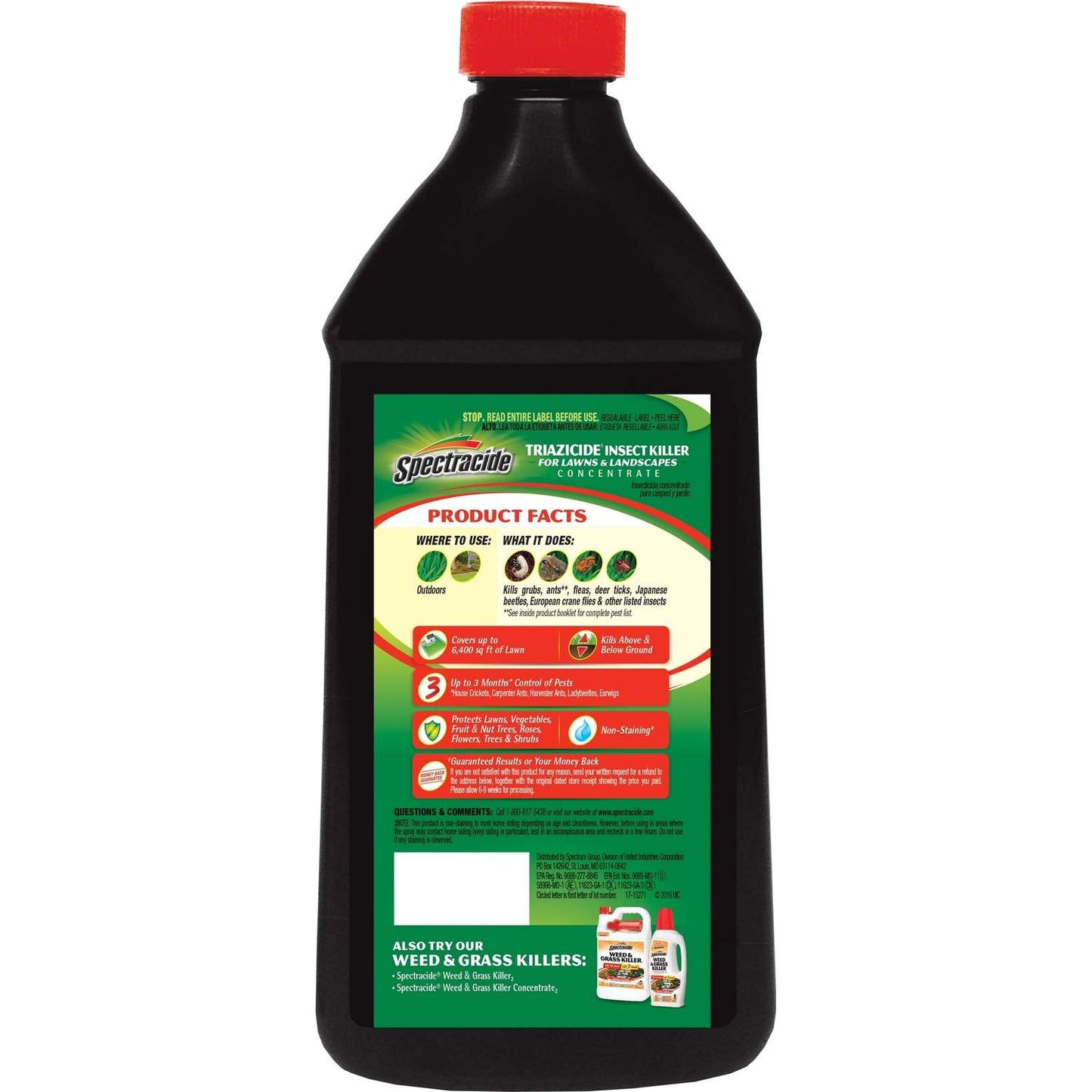  Spectracide Triazicide Insect Killer Liquid Concentrate 40 Oz