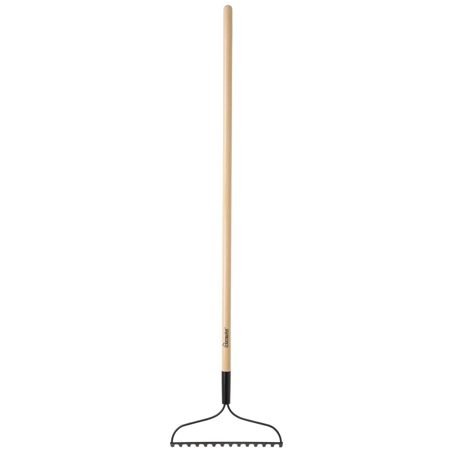  Home Plus+ 54 In. 14 Tine Steel Bow Rake Wood Handle