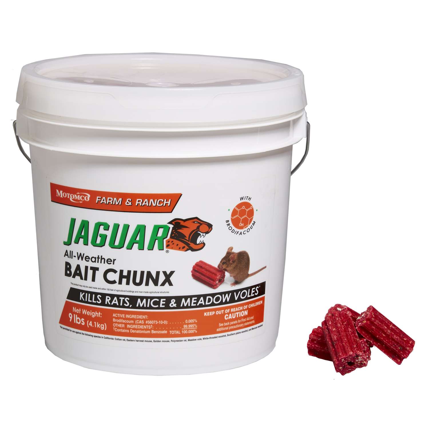  Motomco Jaguar Toxic Bait Blocks For Mice And Rats 9 Lb
