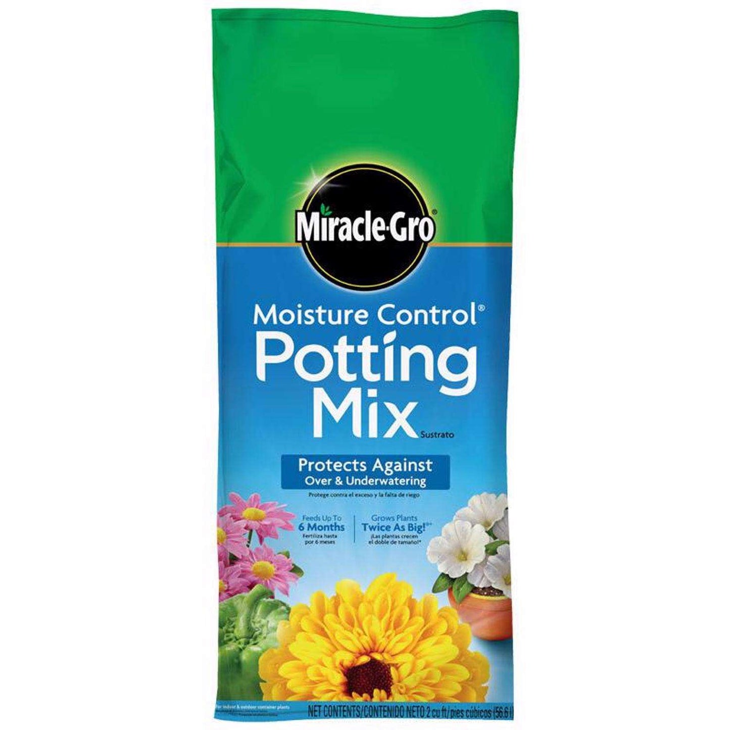  Miracle-Gro Moisture Control Flower And Plant Potting Mix 2 Cu Ft