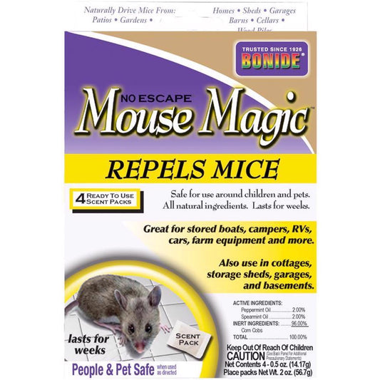  Bonide Mouse Magic Animal Repellent Scent Pouch For Mice 4 Pk