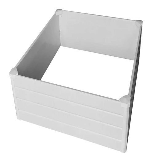  NuVue Deluxe 15 In. H X 48 In. W X 48 In. D Vinyl Wall Raised Garden Bed White