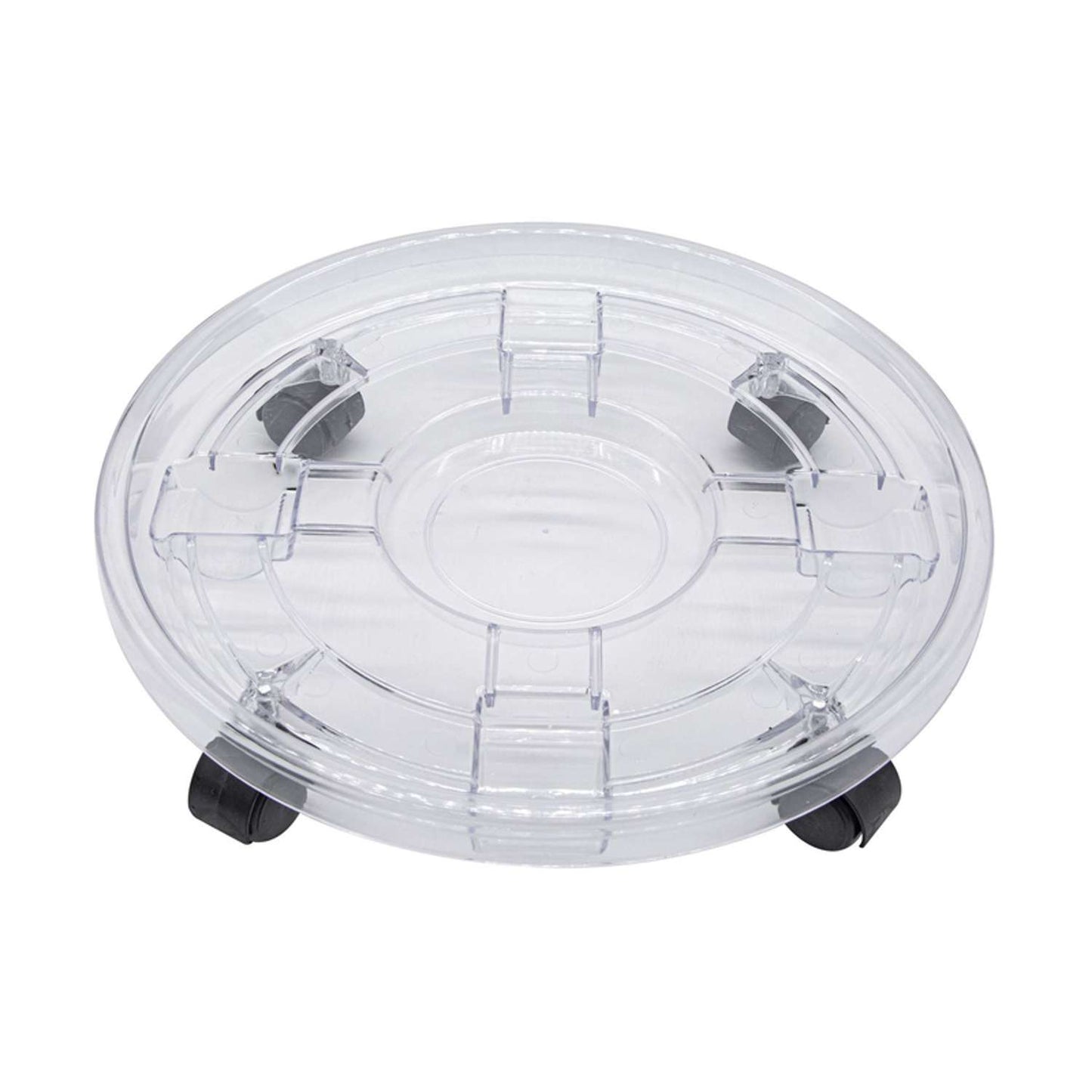  Bond 15 In. D Polystyrene Plant Caddy Clear