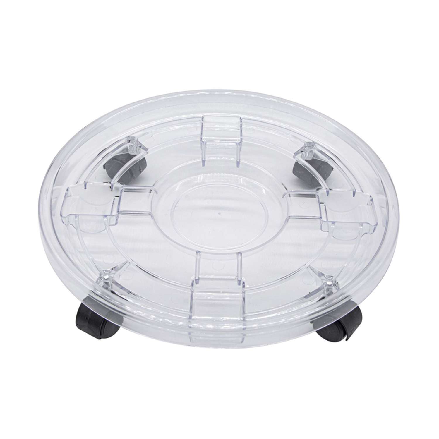  Bond 15 In. D Polystyrene Plant Caddy Clear