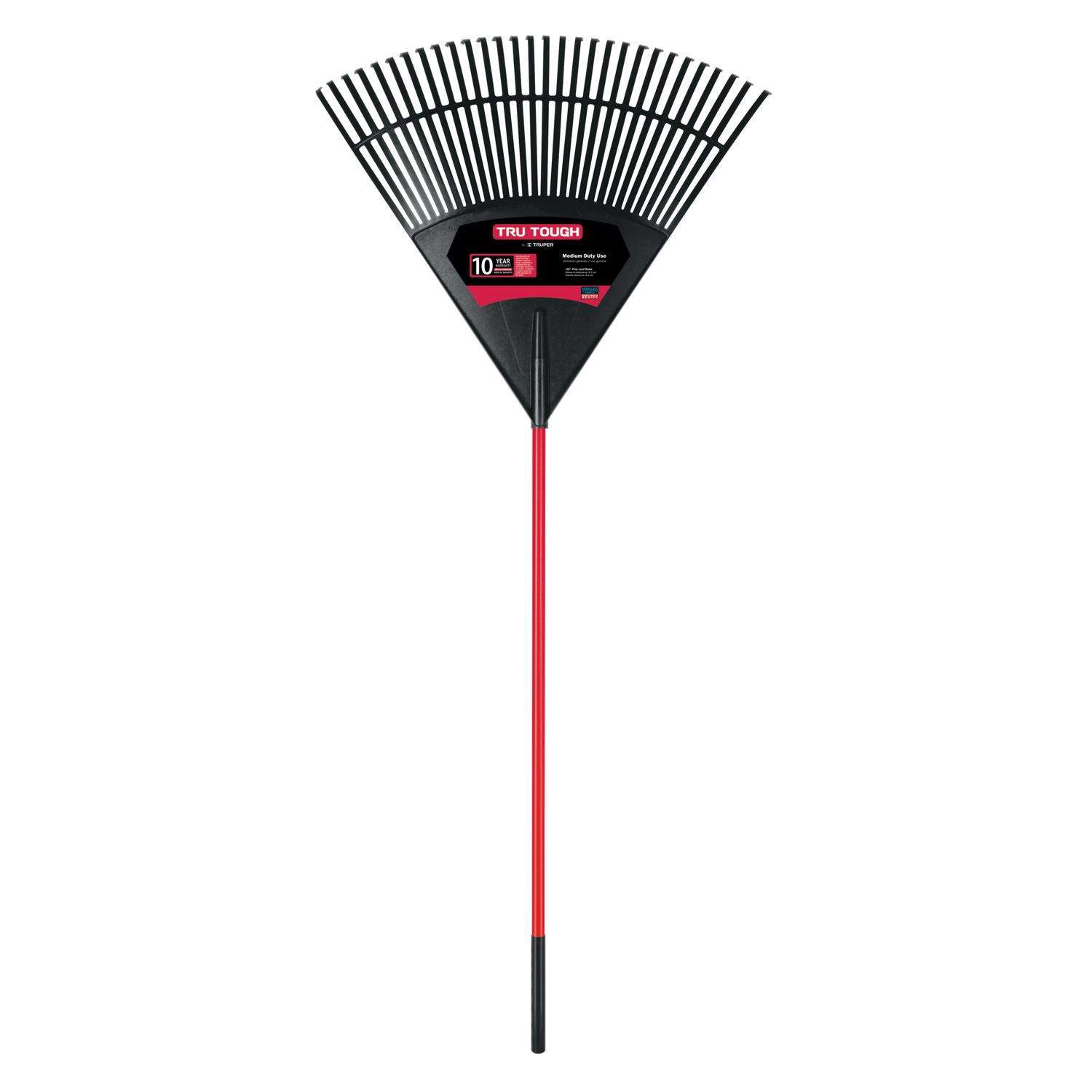  Truper Tru-Tough 71.5 In. 30 Tine Poly Leaf Rake Fiberglass Handle