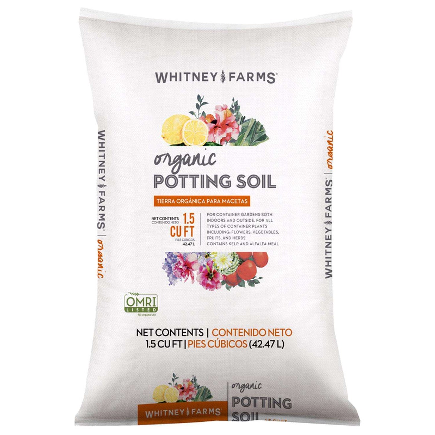 Whitney Farms Organic All Purpose Potting Soil 1.5 Cu Ft