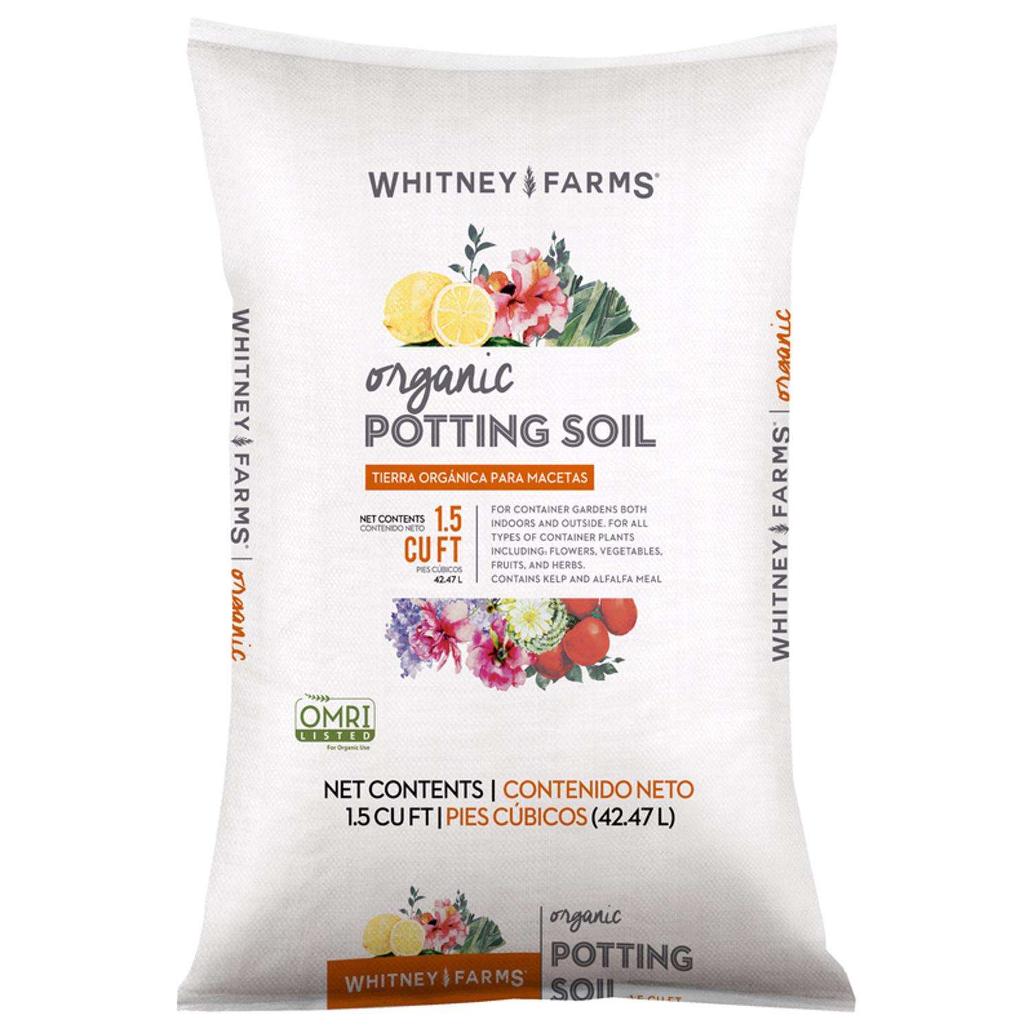  Whitney Farms Organic All Purpose Potting Soil 1.5 Cu Ft