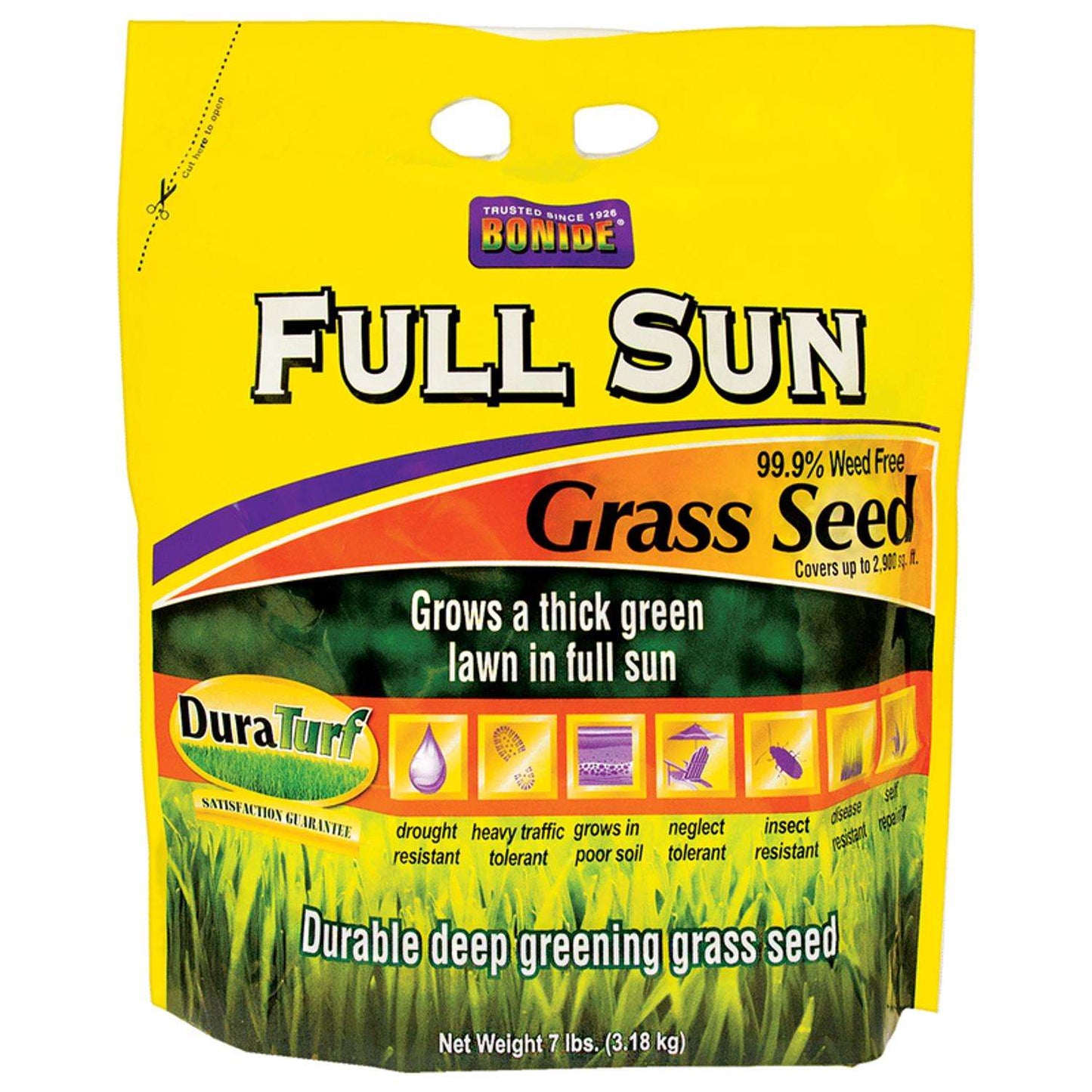  Bonide DuraTurf Mixed Full Sun Grass Seed 7 Lb