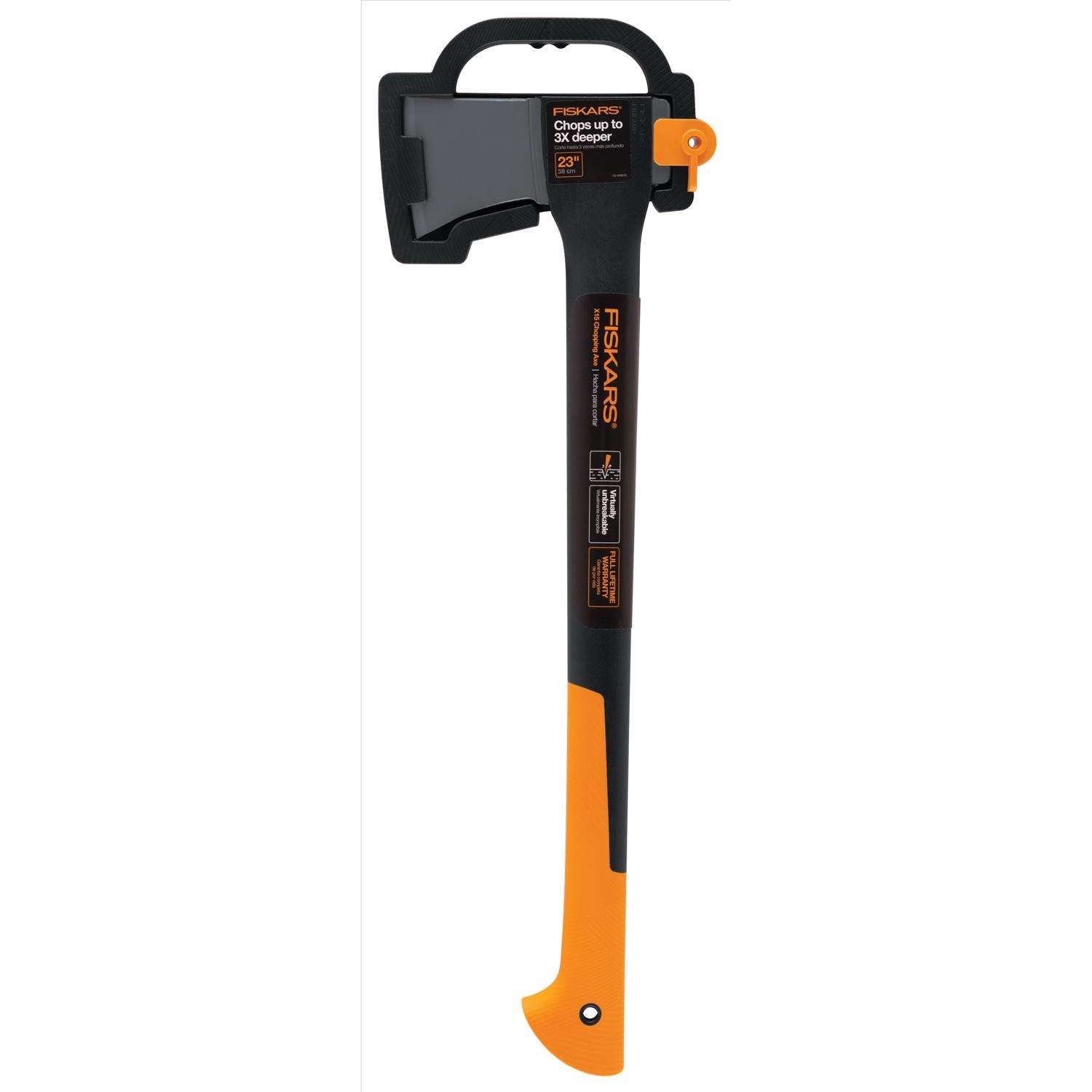  Fiskars Single Bit Chopping Axe Fiberglass Handle