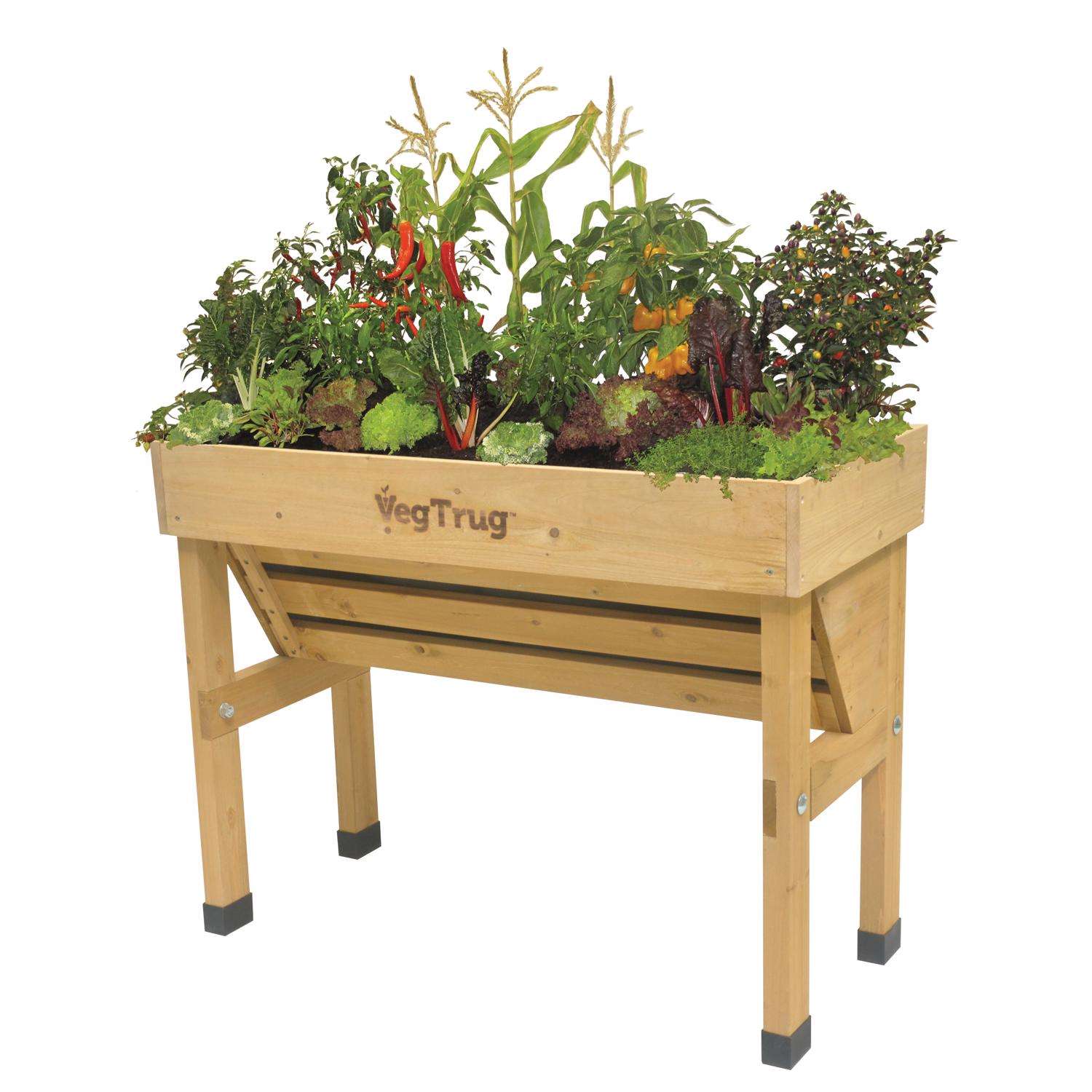  VegTrug 31.4 In. H X 30 In. W X 40.5 In. D Cedar Classic Garden Planter Natural