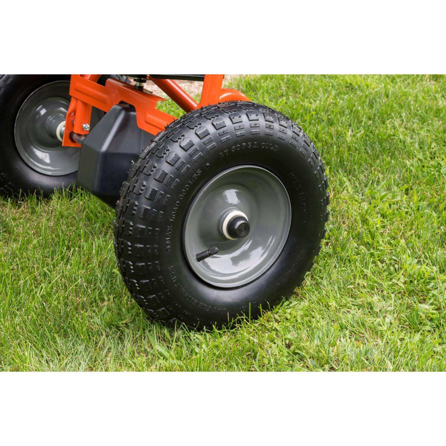  Agri-Fab 12 Ft. W Push High-Output Spreader For Fertilizer/Ice Melt/Seed 130 Lb. Cap.