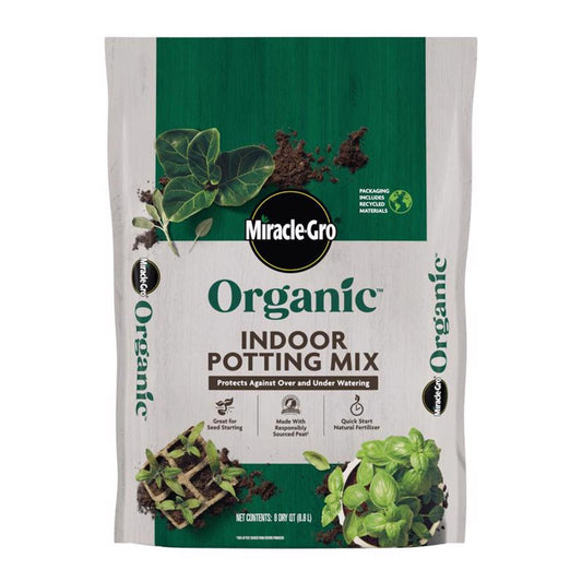  Miracle-Gro Organic Organic Indoor Plant Potting Mix 8 Qt