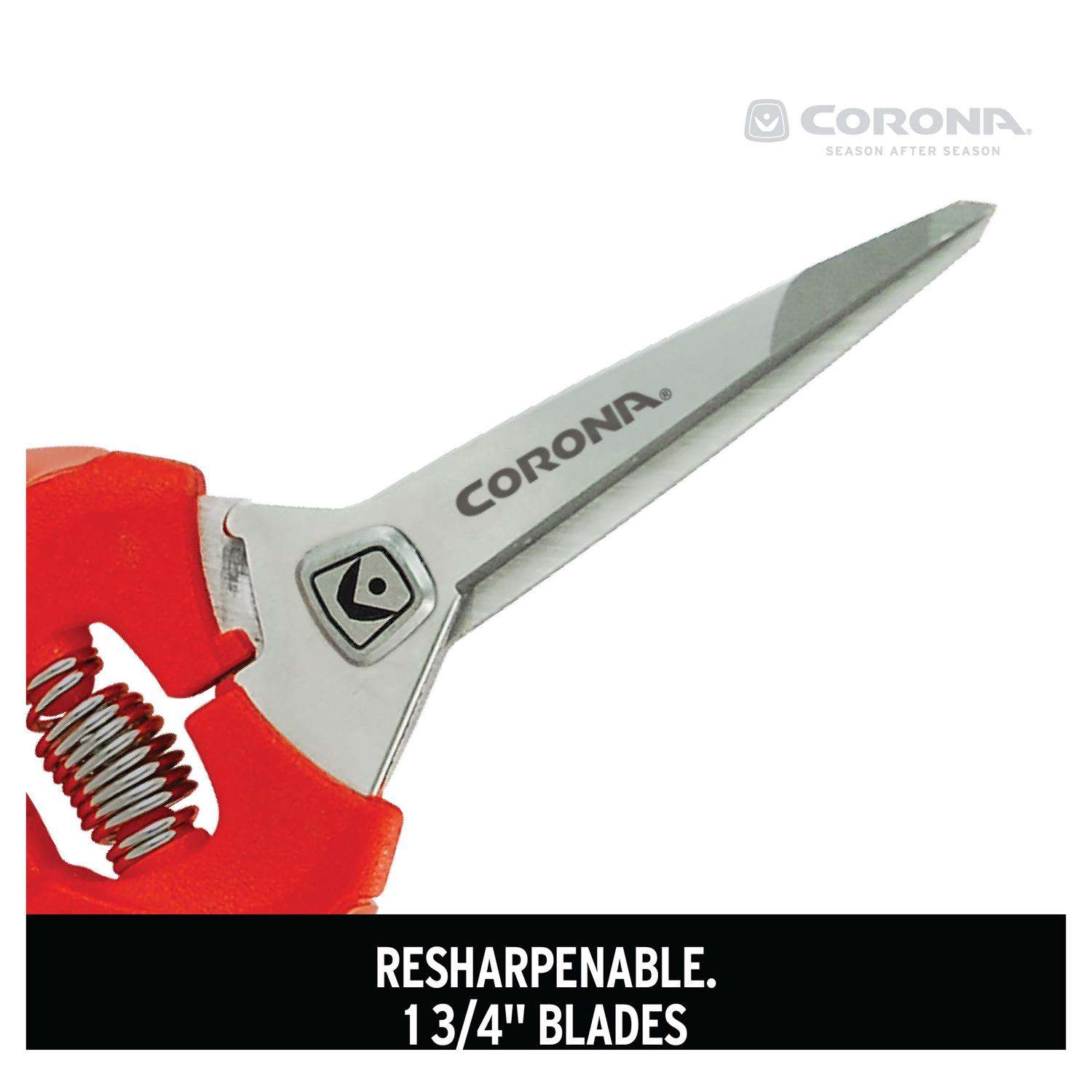  Corona ComfortGEL 5 In. Steel Precision Tip Leaf/Stem Micro Snip