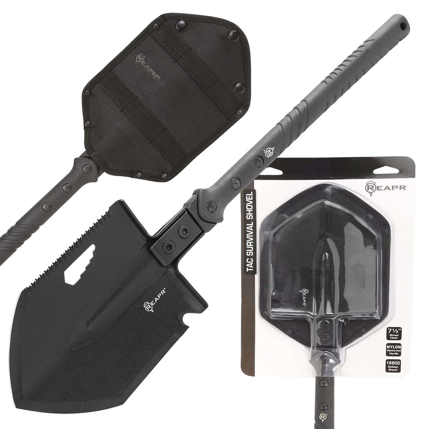  REAPR 23.5 In. Stainless Steel V-Shaped Shovel Fiberglass Handle