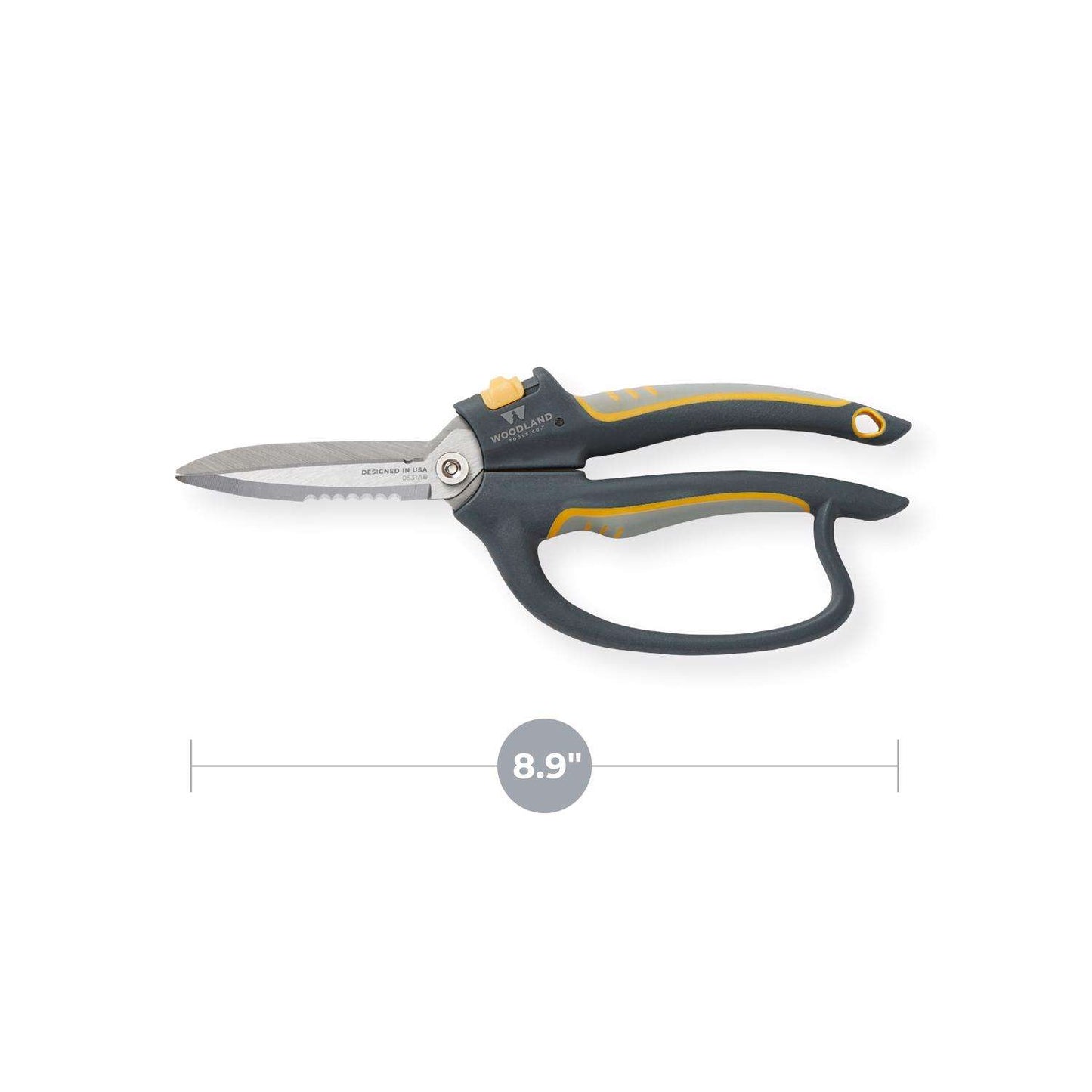  WOODLAND TOOLS 5 In. Stainless Steel Serrated Utility Shears