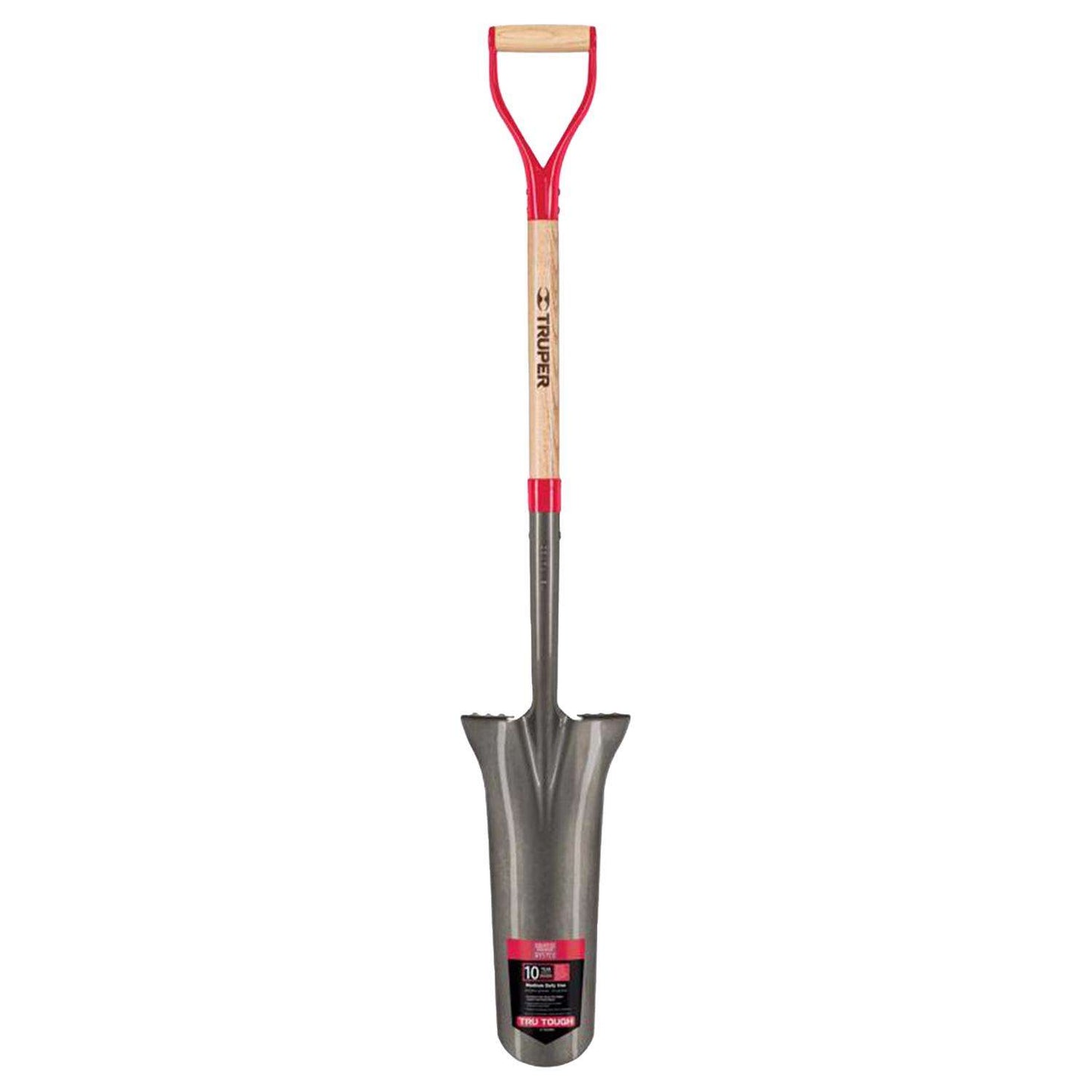  Truper Tru-Tough 48 In. Steel Round Drain Spade Wood Handle