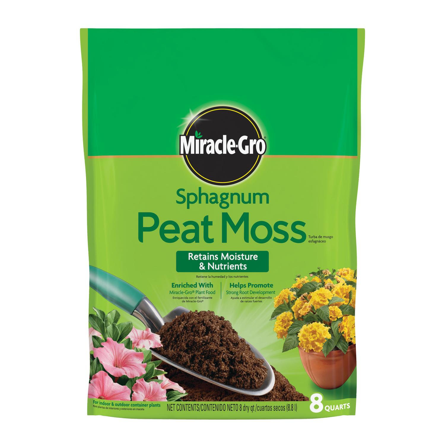  Miracle-Gro Sphagnum Peat Moss 8 Qt