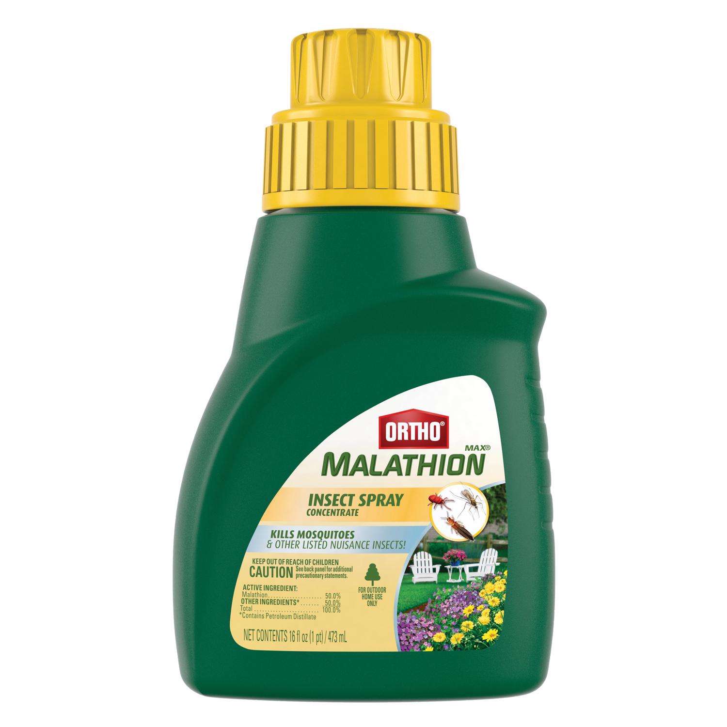  Ortho MAX Malathion Insect Killer Liquid Concentrate 16 Oz