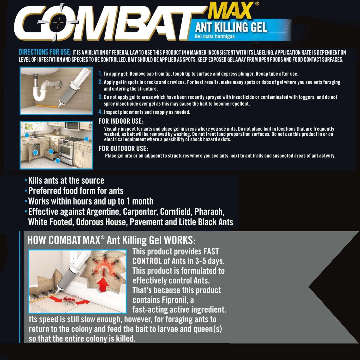  Combat Max Ant Killer Syringe 0.95 Oz