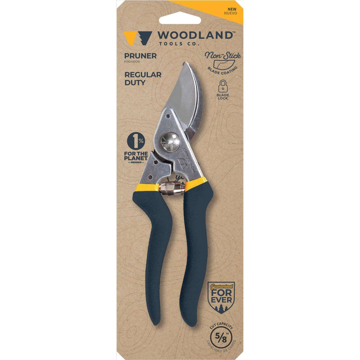  WOODLAND TOOLS Carbon Steel Bypass Bypass Pruner