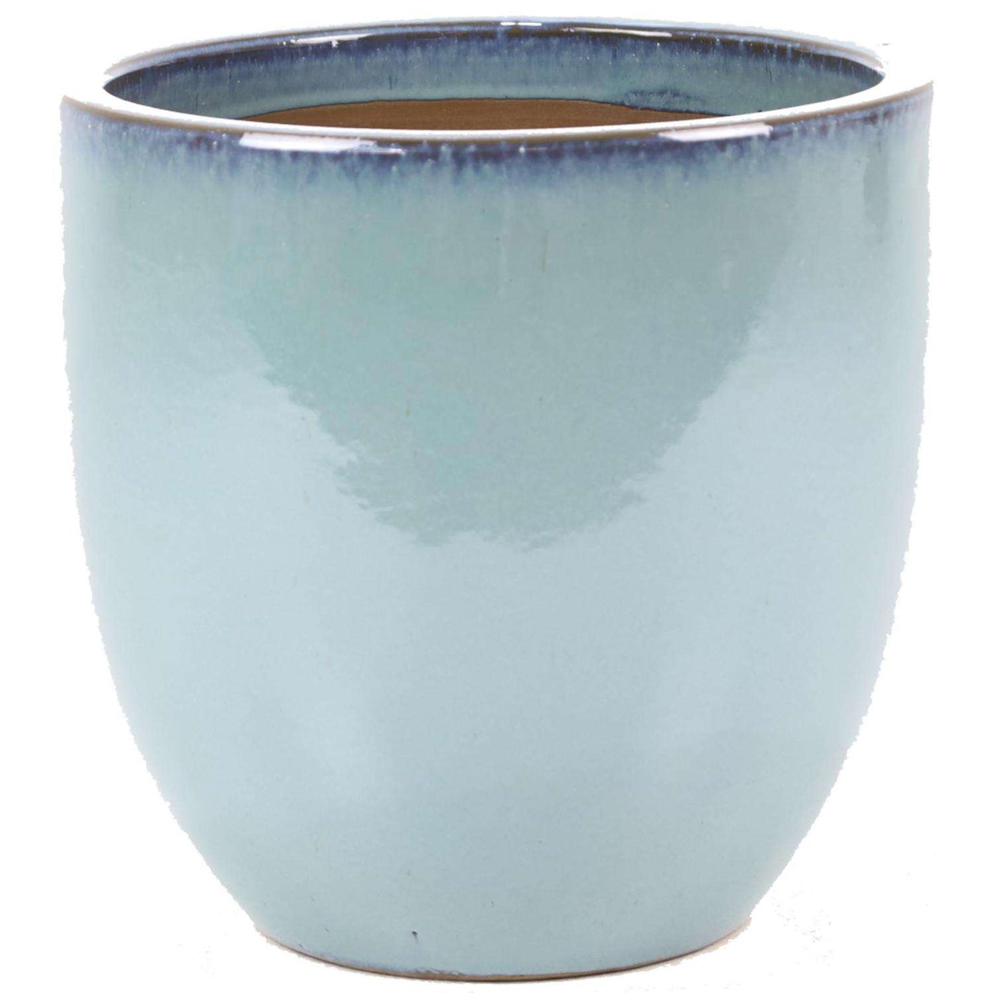  Deroma Koshi 15 In. H X 15 In. W X 15 In. D Ceramic Planter Turquoise