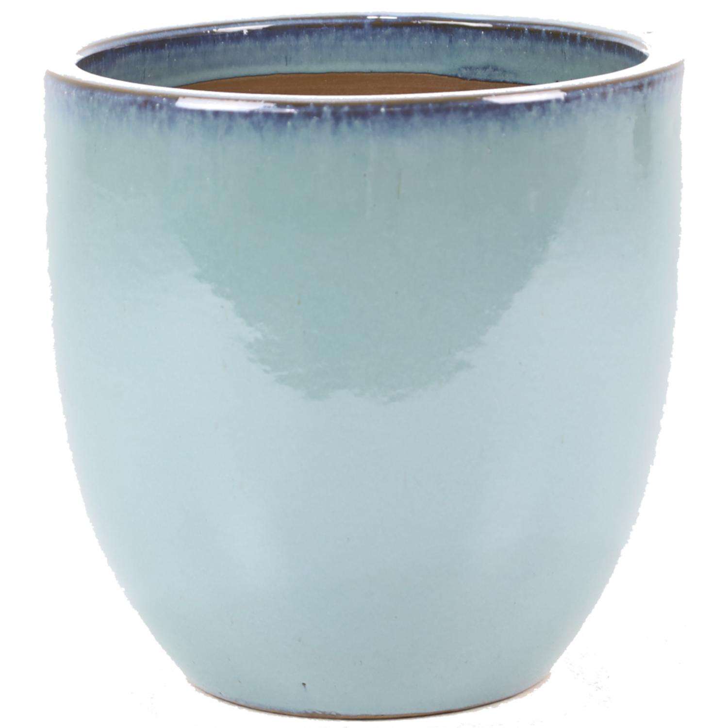  Deroma Koshi 15 In. H X 15 In. W X 15 In. D Ceramic Planter Turquoise