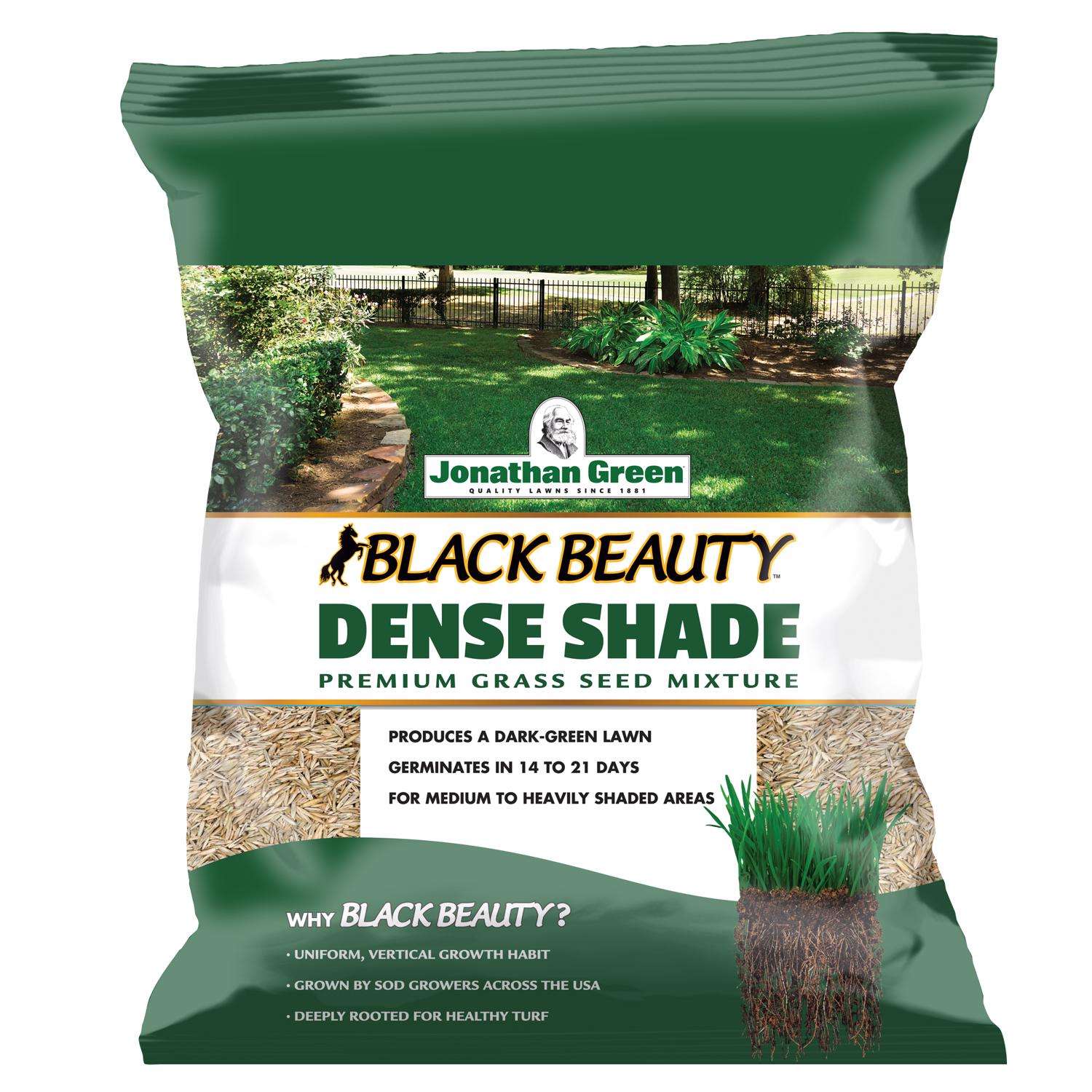 Jonathan Green Black Beauty Dense Shade Mixed Full Shade Grass Seed 3 Lb