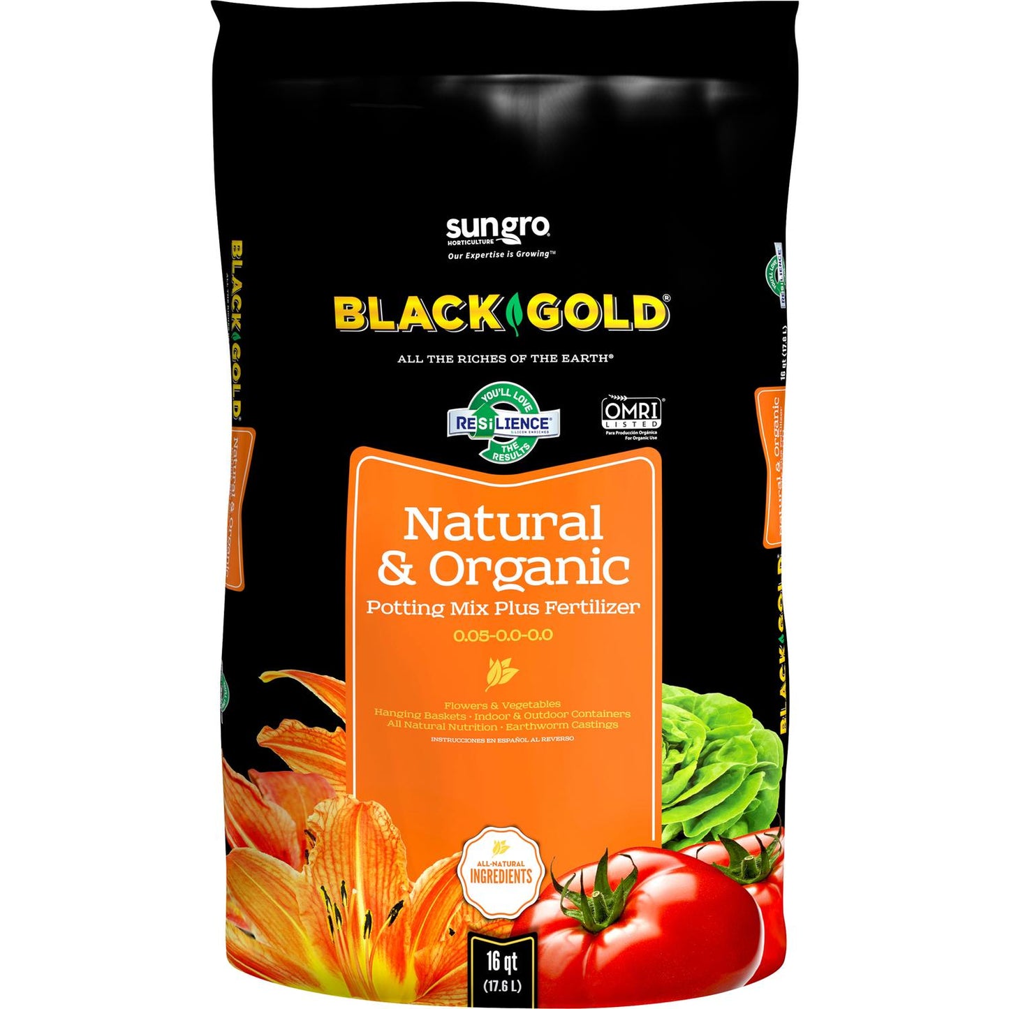  Black Gold Organic All Purpose Potting Mix 16 Qt